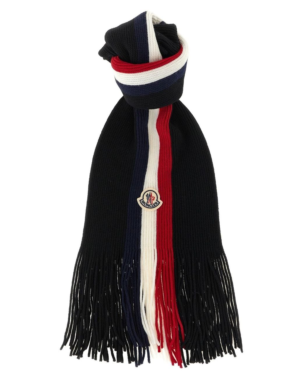 Moncler Multicolor Tricolor Wool Scarf for men
