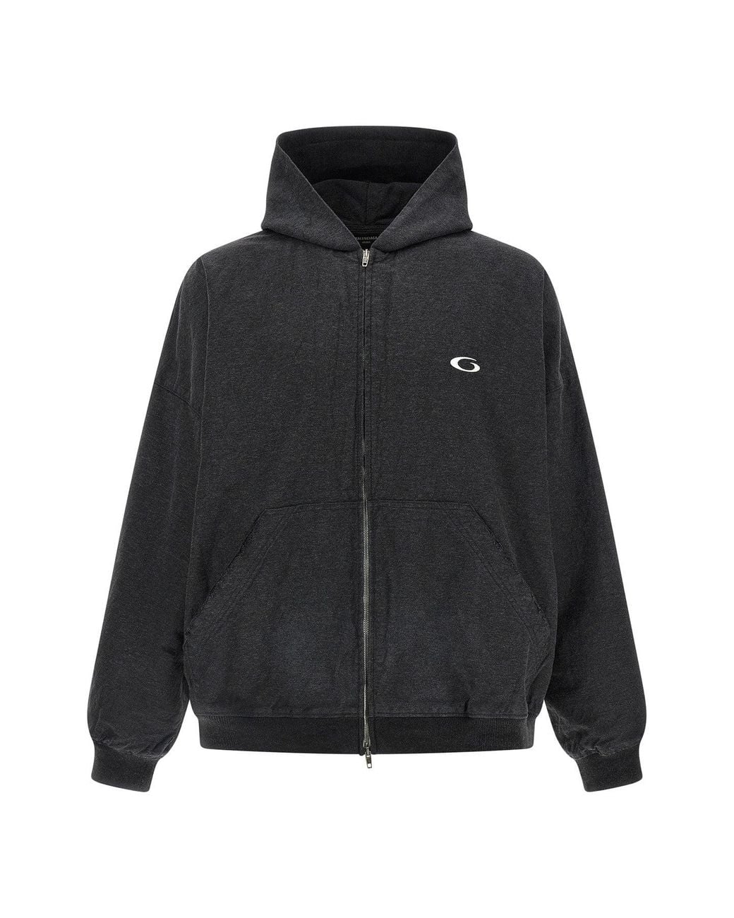Balenciaga Black 'Trompe L'Oeil' Hoodie for men
