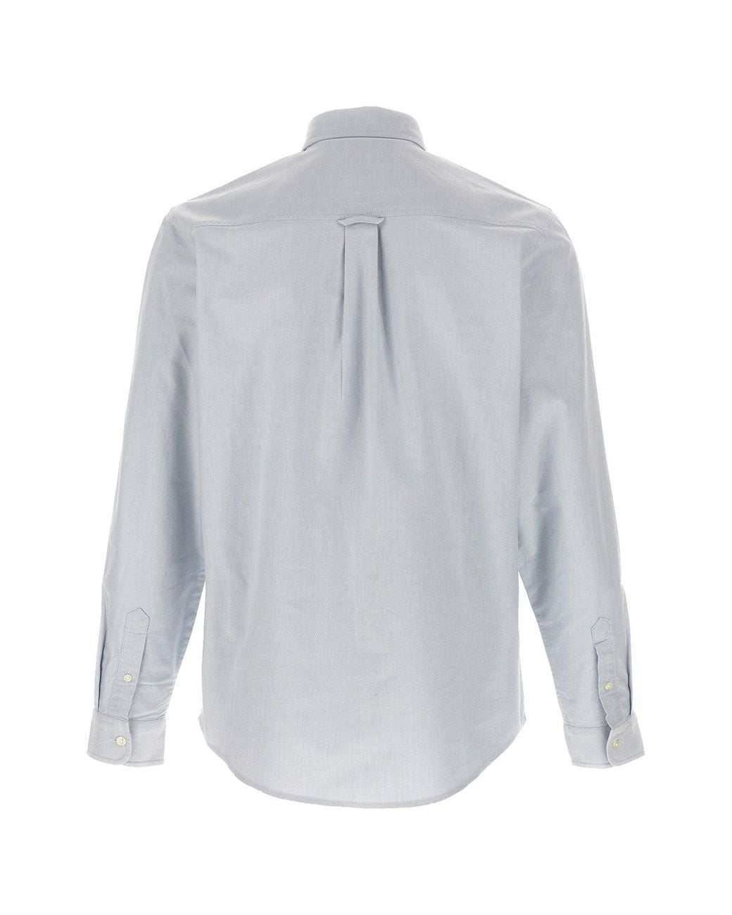 Carhartt Gray 'L/S C-Logo Oxford' Shirt for men