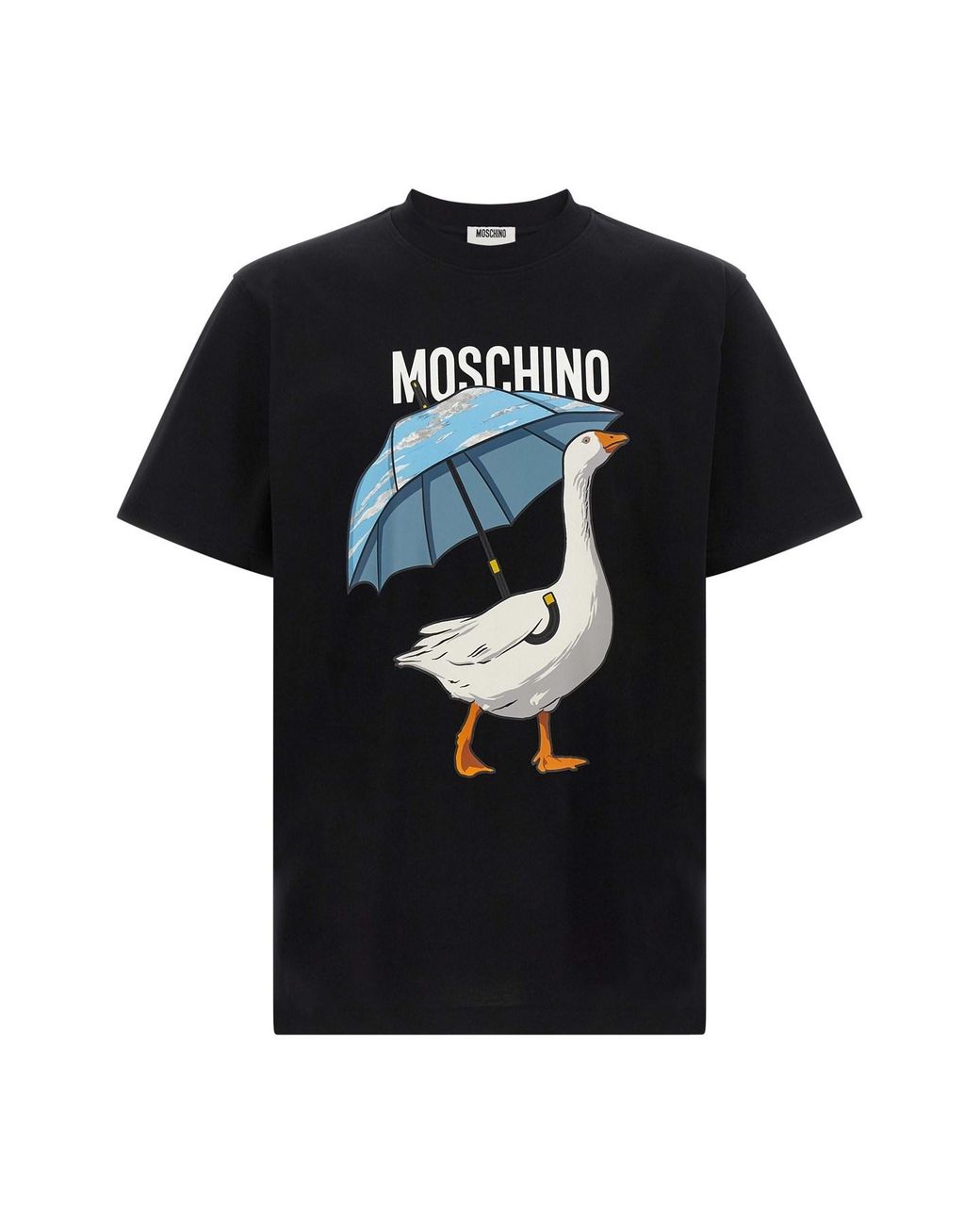 Moschino Black 'goose' T-shirt for men