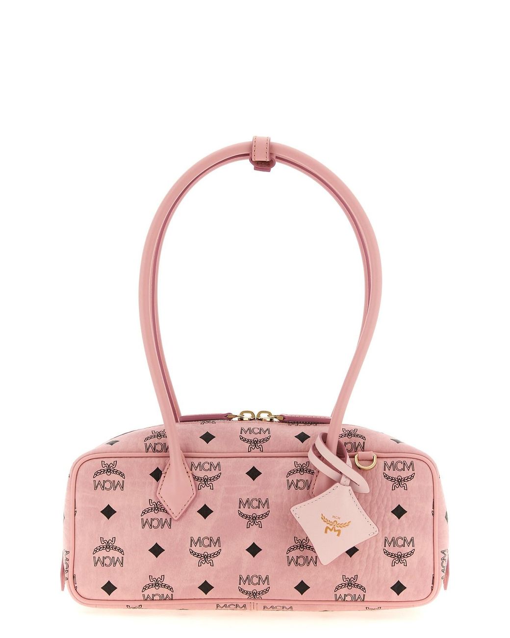 MCM Pink 'Aren East West' Small Shoulder Bag