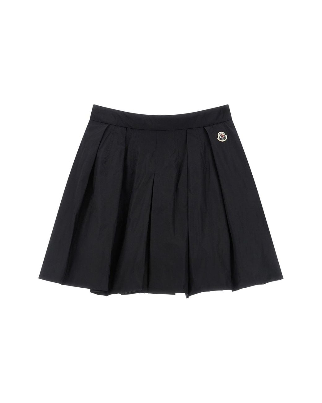 Moncler Black Wide Bermuda Shorts With Logo Detail