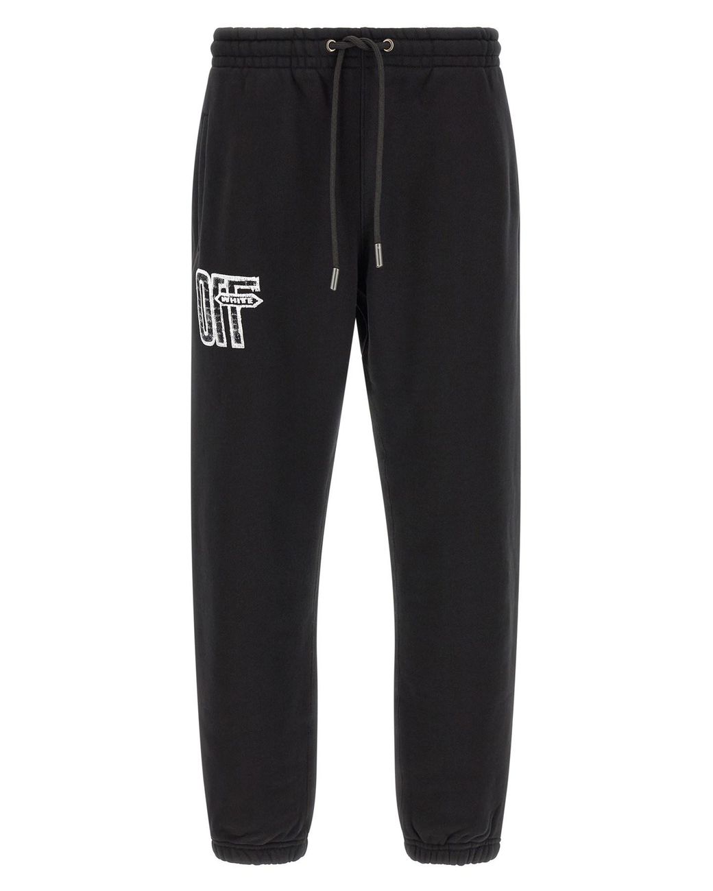 Off-White c/o Virgil Abloh Black 'motion Arrow Cuffed' Joggers for men