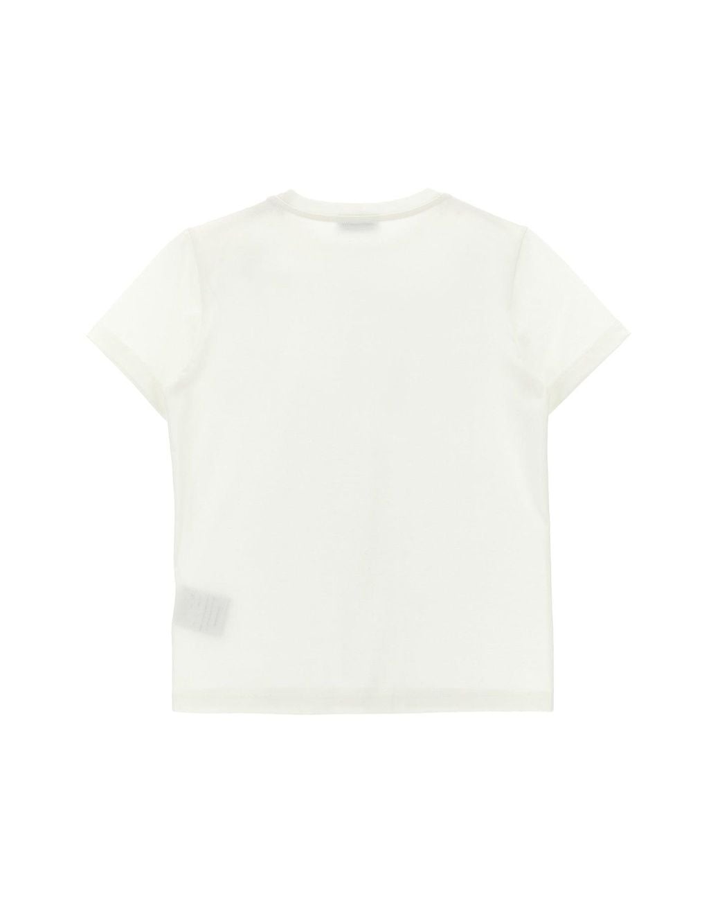 Moncler White T-Shirt With Logo Detail for men