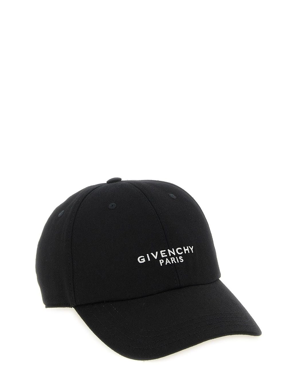 Givenchy Black Cap With Engraved Metal Buckle for men