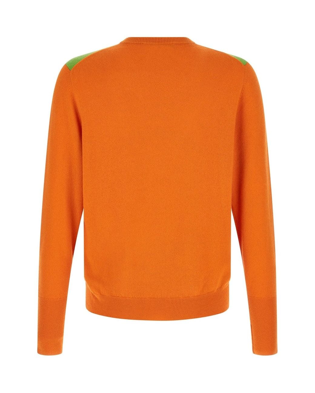 Ballantyne Orange Classic Diamond' Knit Sweater for men