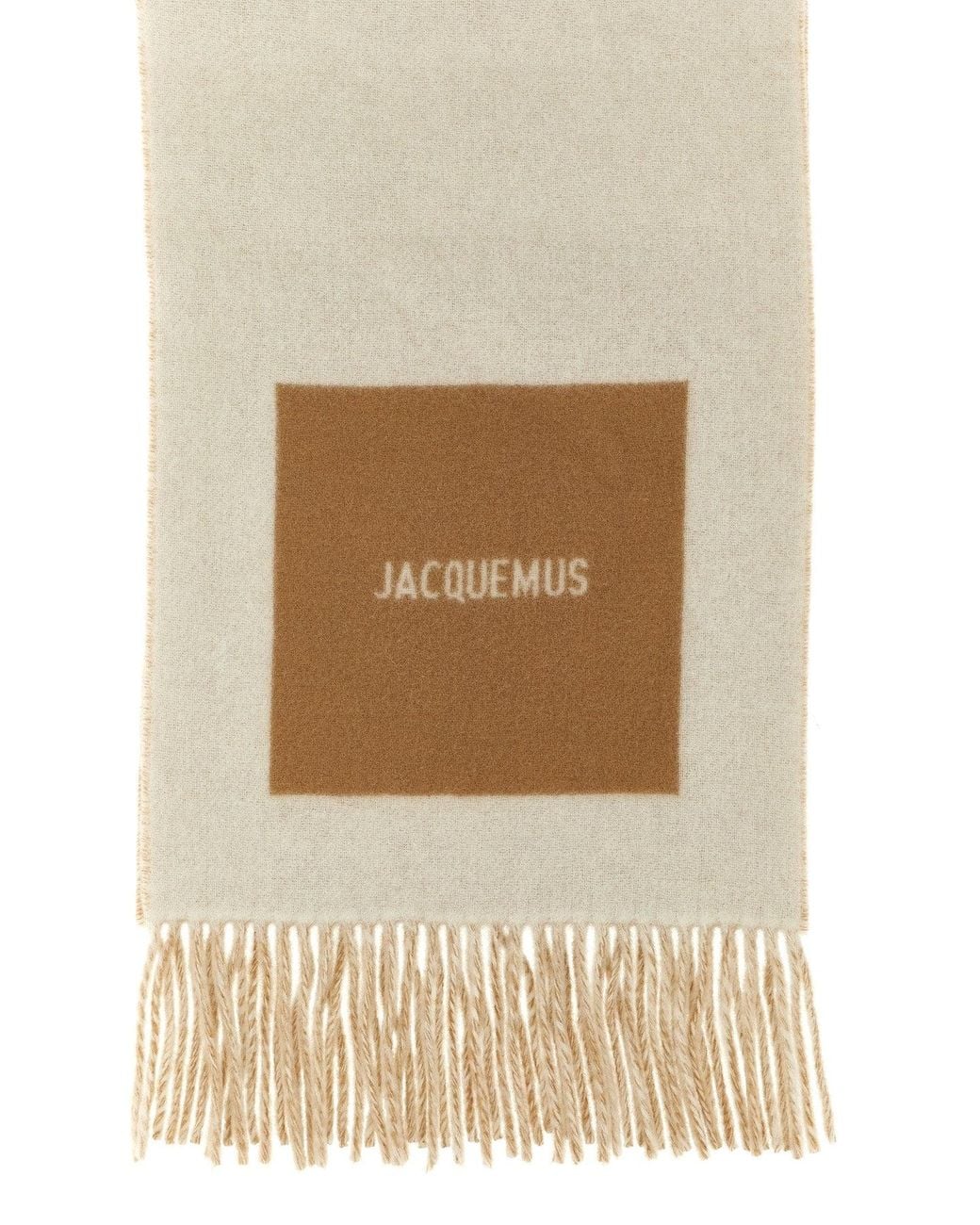 Jacquemus Natural 'L'Echarpe Rond Carré' Scarf for men