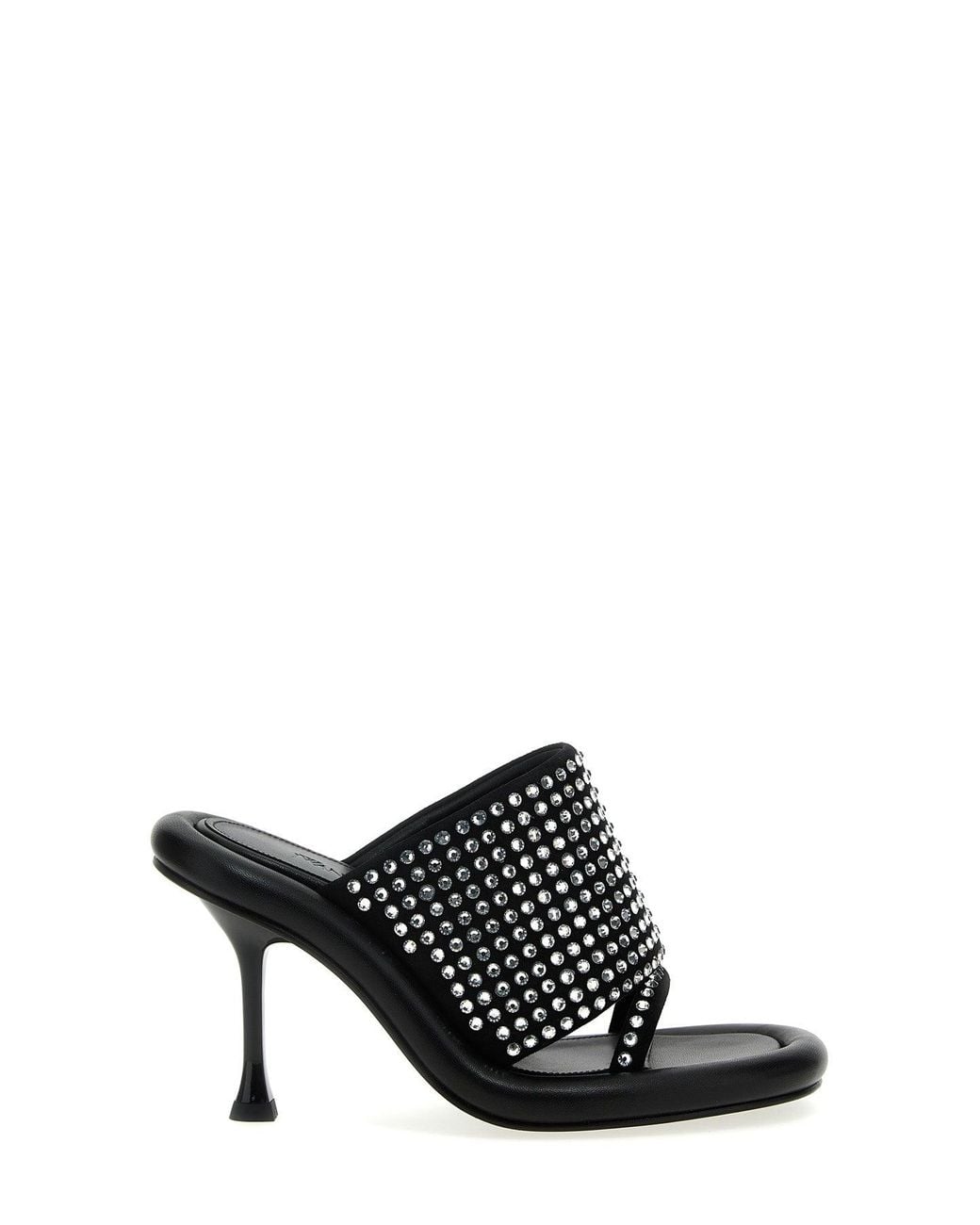 J.W. Anderson Black J. W.Anderson 'Bumper Mule Crystal' Sandals