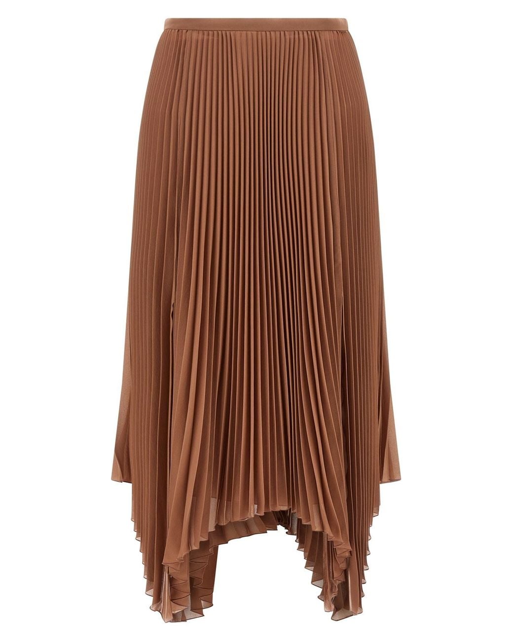 Valentino Garavani Brown Light Georgette Skirt