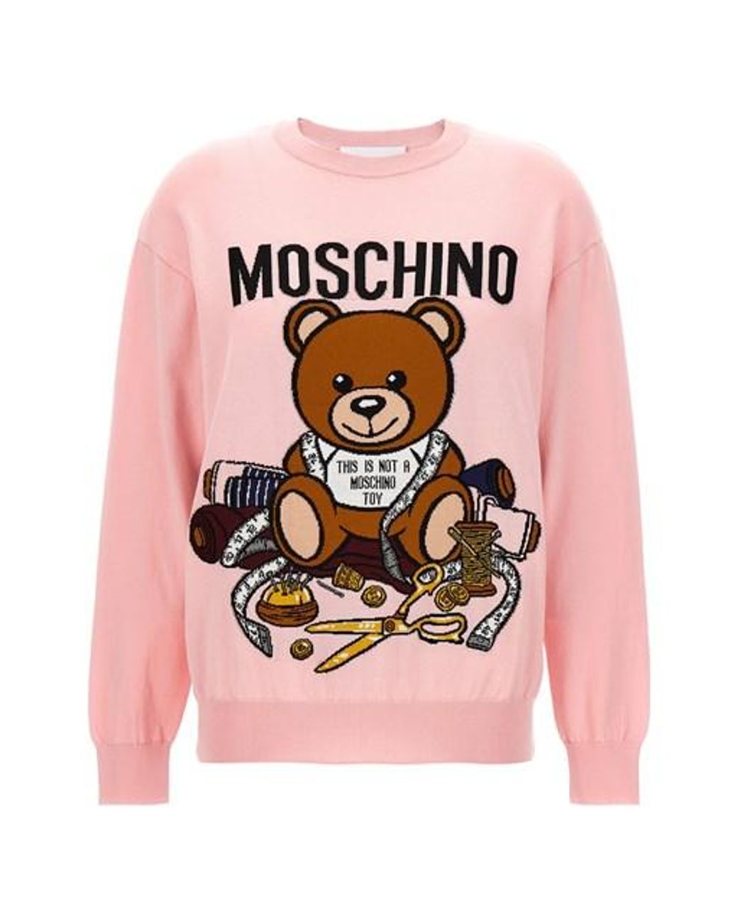 Moschino 'orsetto' Sweater in Pink | Lyst