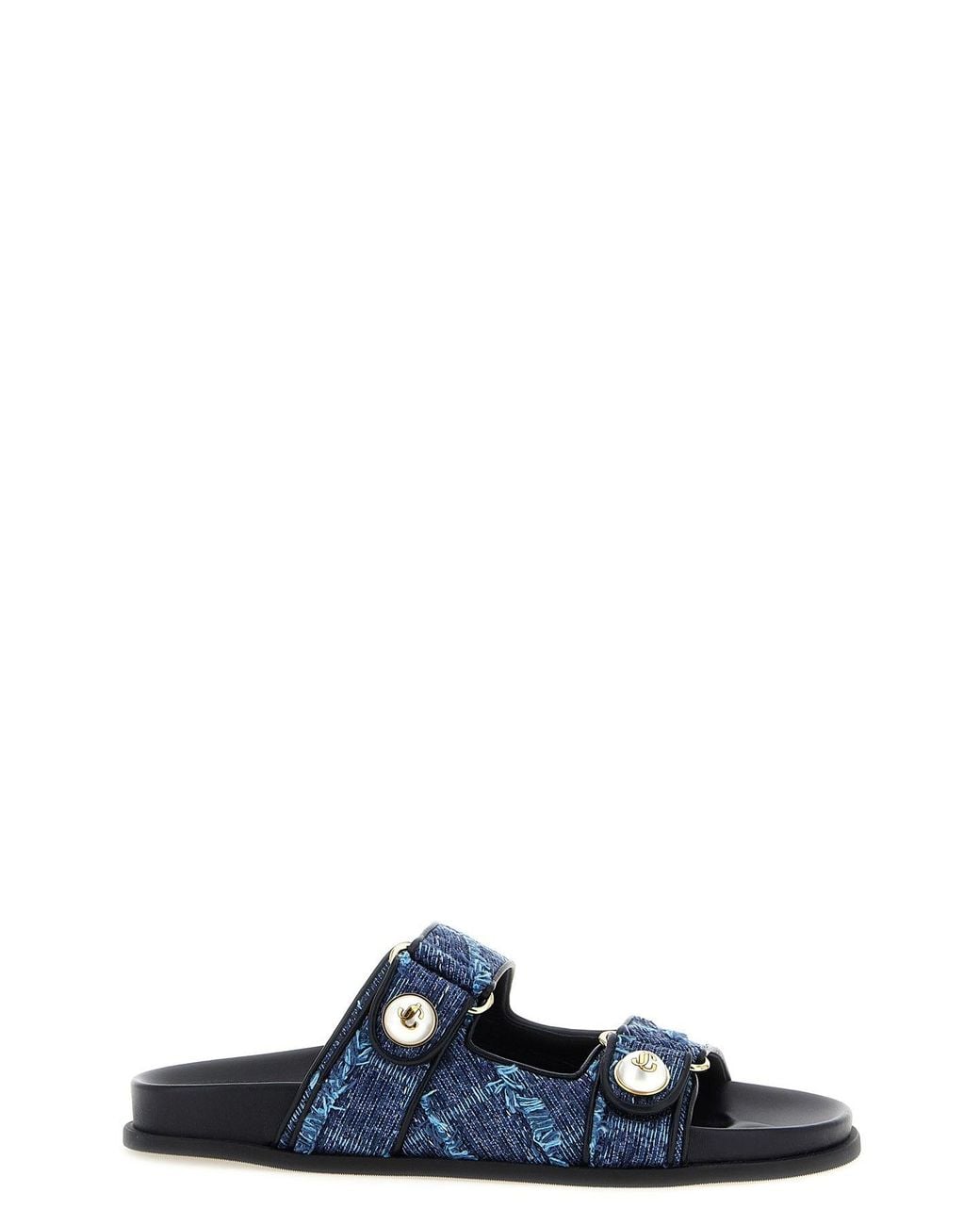 Jimmy Choo Black 'Fayence' Sandals