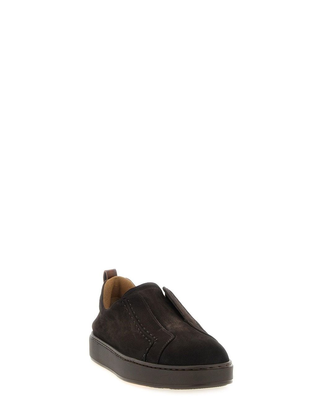 Santoni Black Victory' Sneaker for men