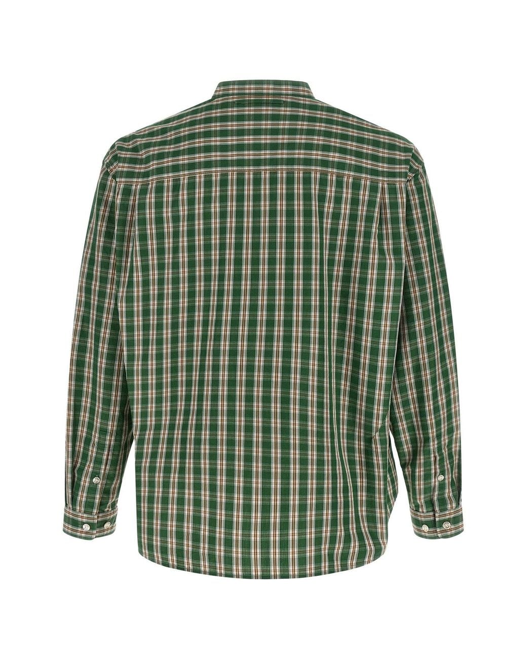 Undercover Green Shirt With Asymmetrical Closure for men