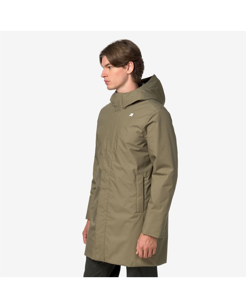 Thomas Warm Micro Canvas di K-Way in Green da Uomo