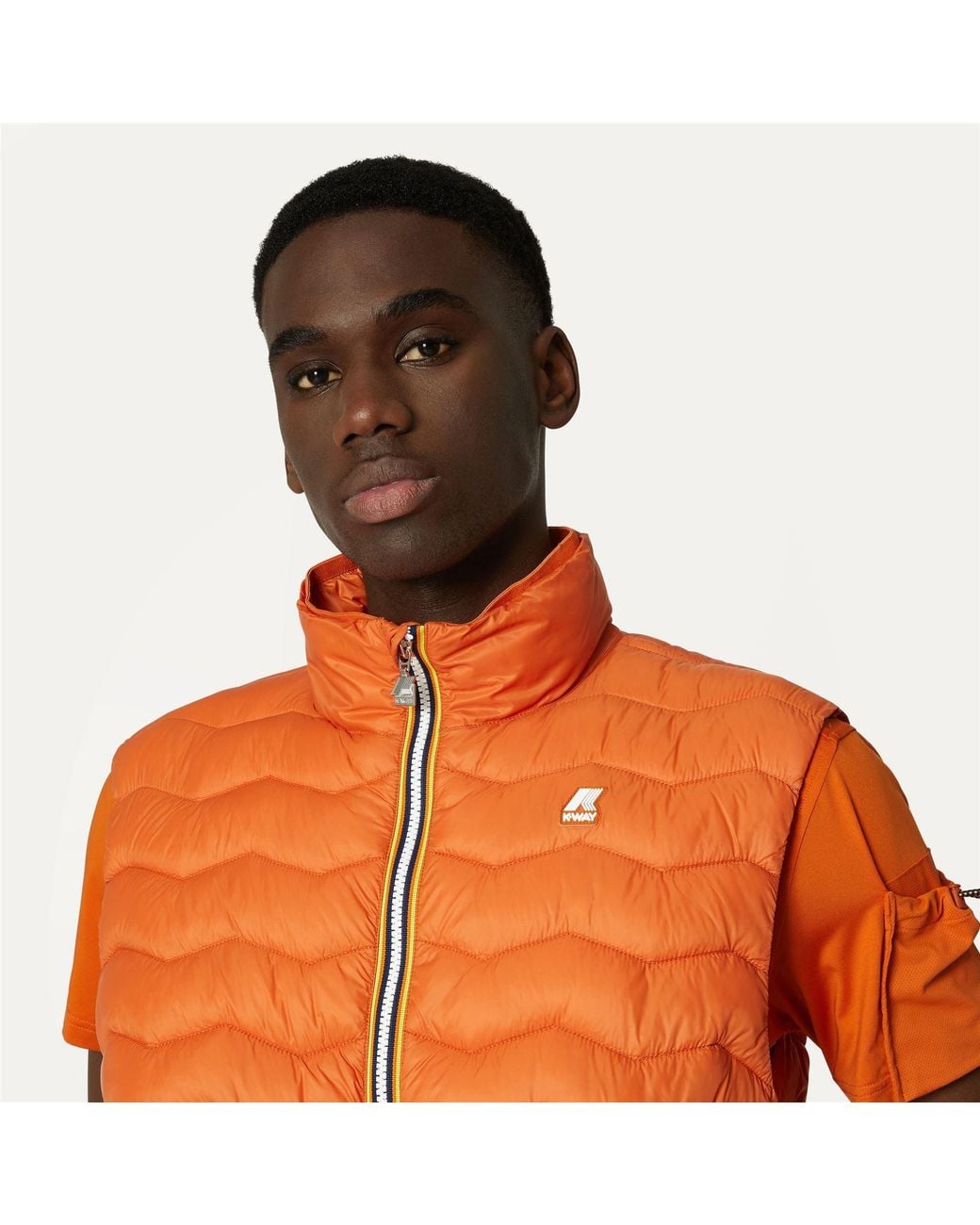 Valen Quilted Warm K-Way de hombre de color Brown