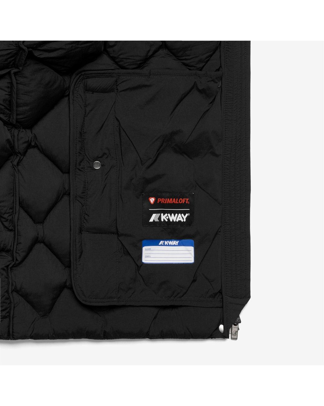 Siphane Hybrid Warm Shell di K-Way in Black
