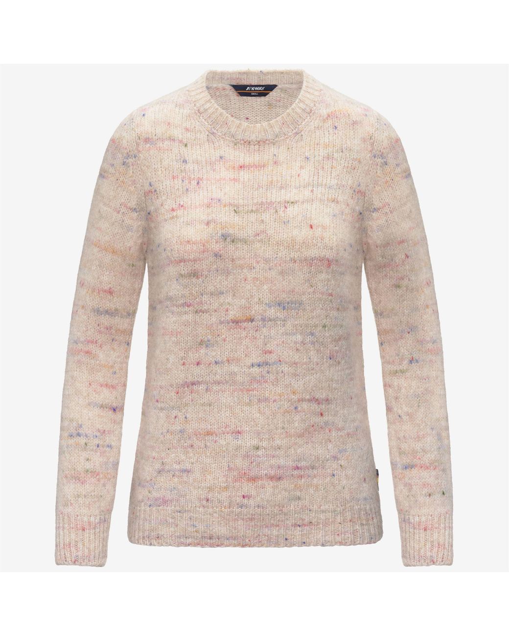 Valery Buttoned Yarn K-Way de color Natural
