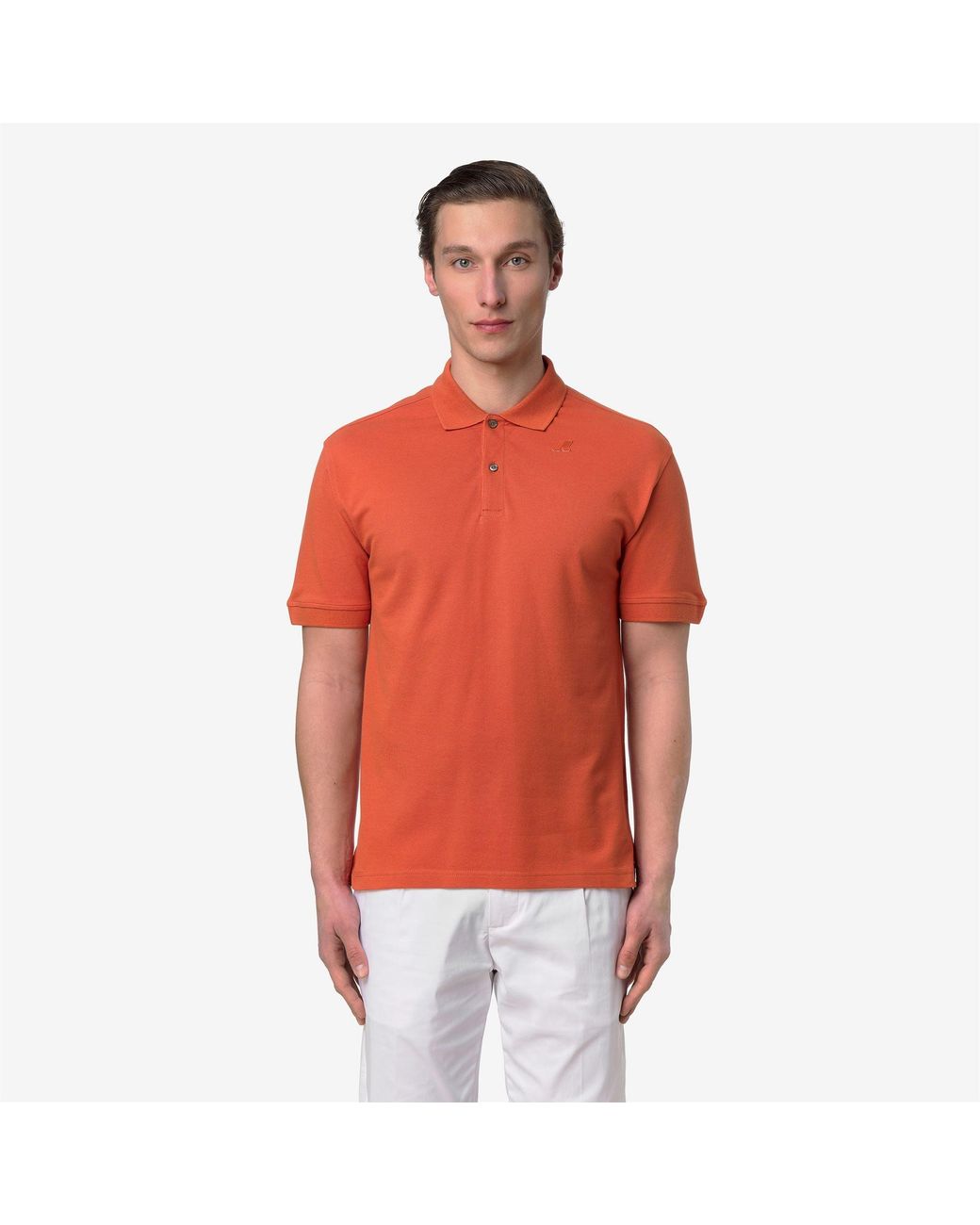 Simor Pique K-Way de hombre de color Orange