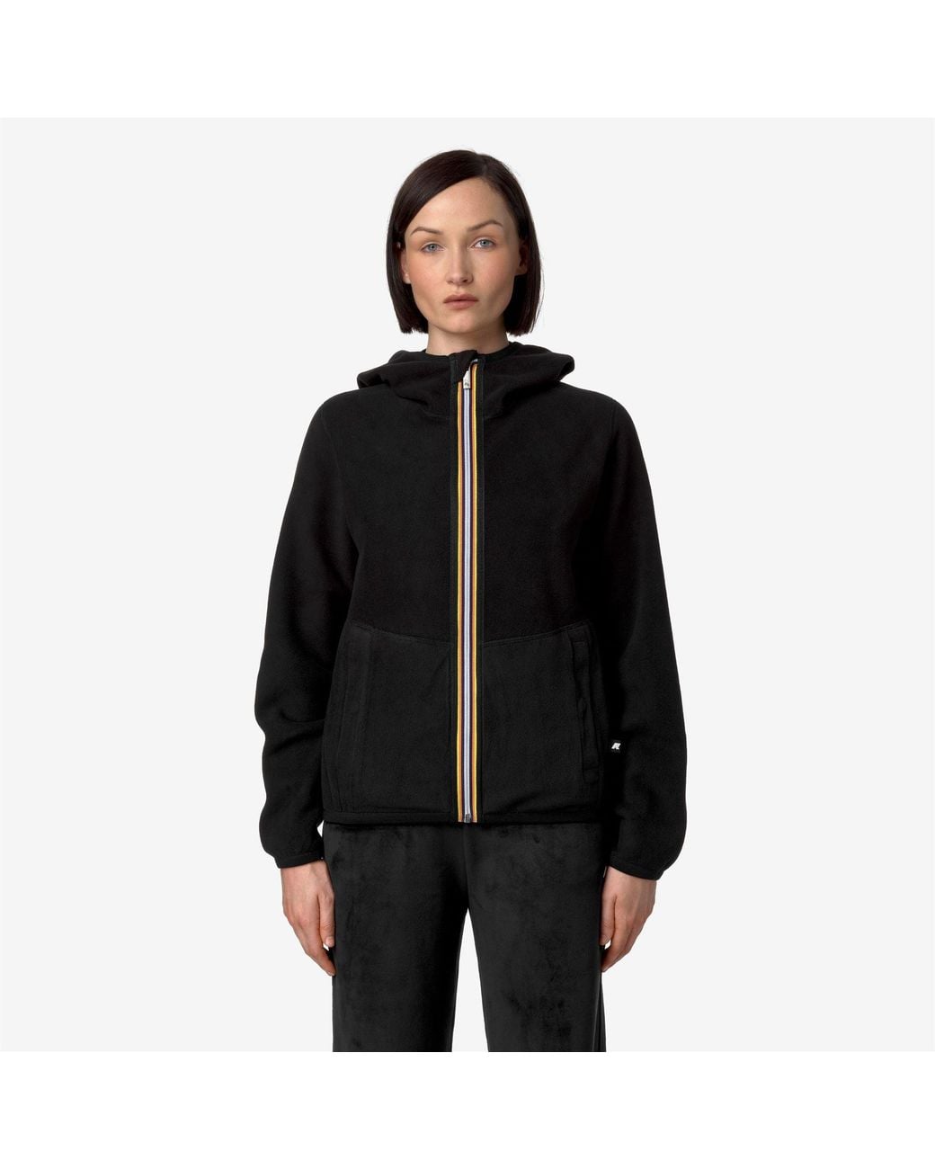 Lily Velour Polar Double K-Way de color Black
