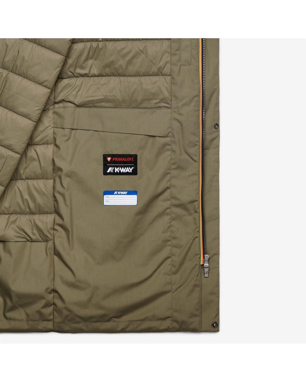 Thomas Warm Micro Canvas di K-Way in Green da Uomo