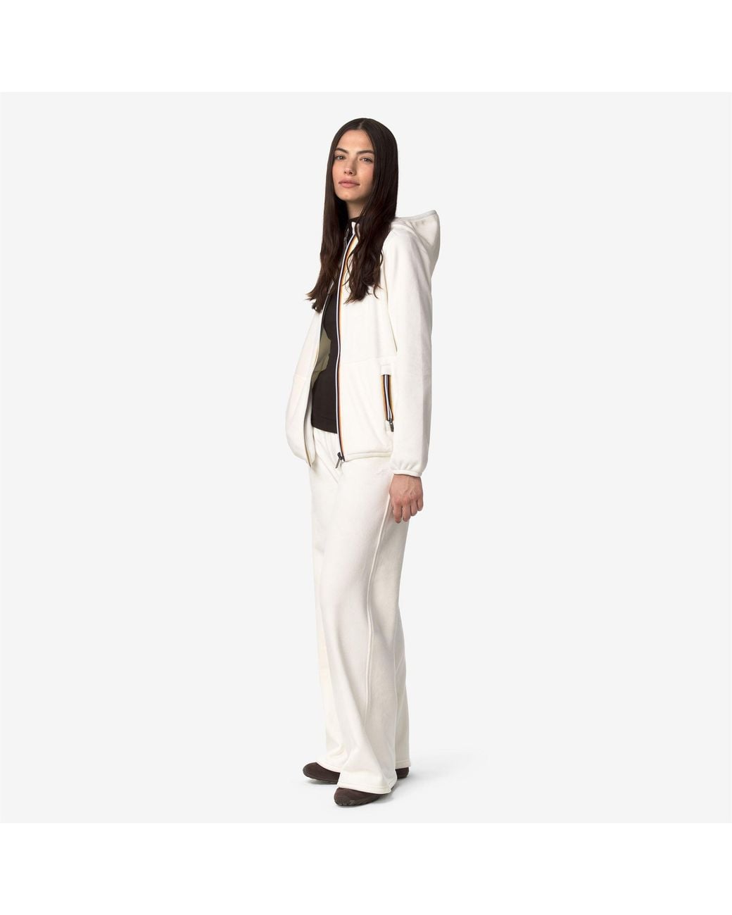 Lily Velour Polar Double K-Way de color White