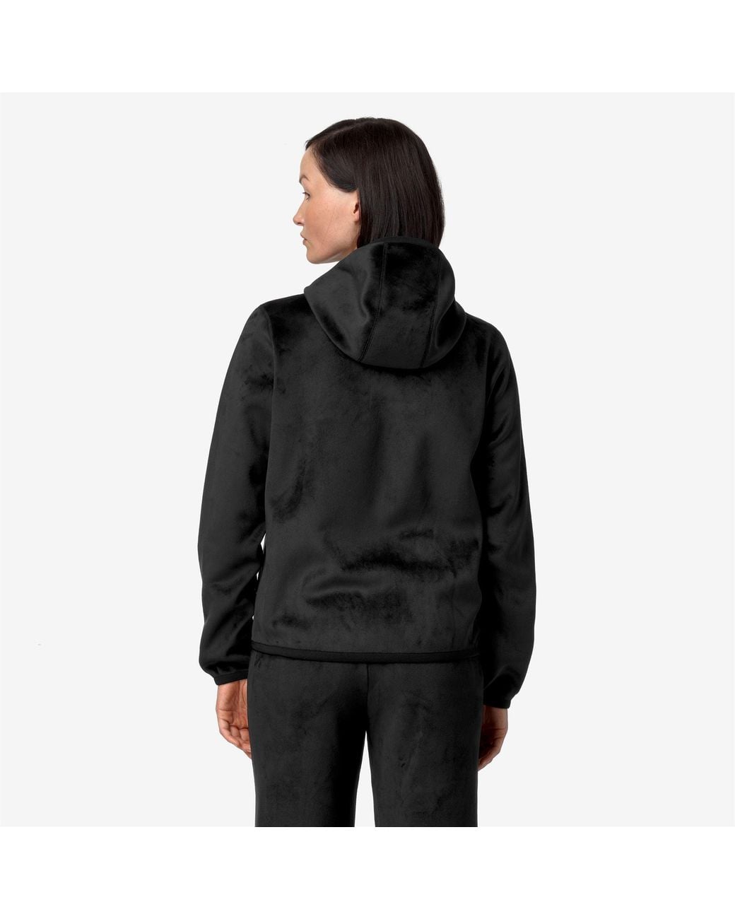 Lily Velour Polar Double K-Way de color Black