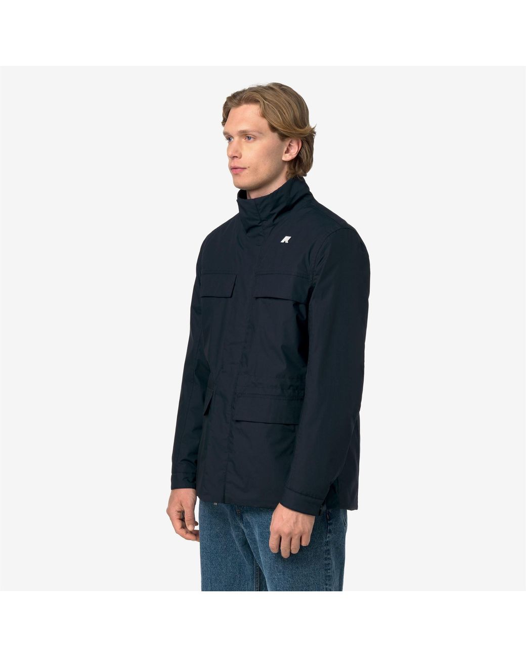 Manuene Warm Micro Canvas di K-Way in Blue da Uomo