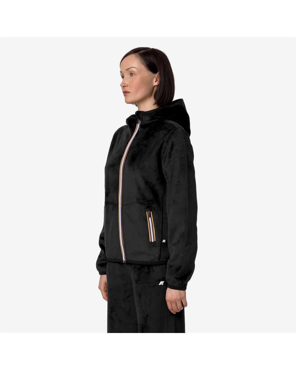 Lily Velour Polar Double K-Way de color Black