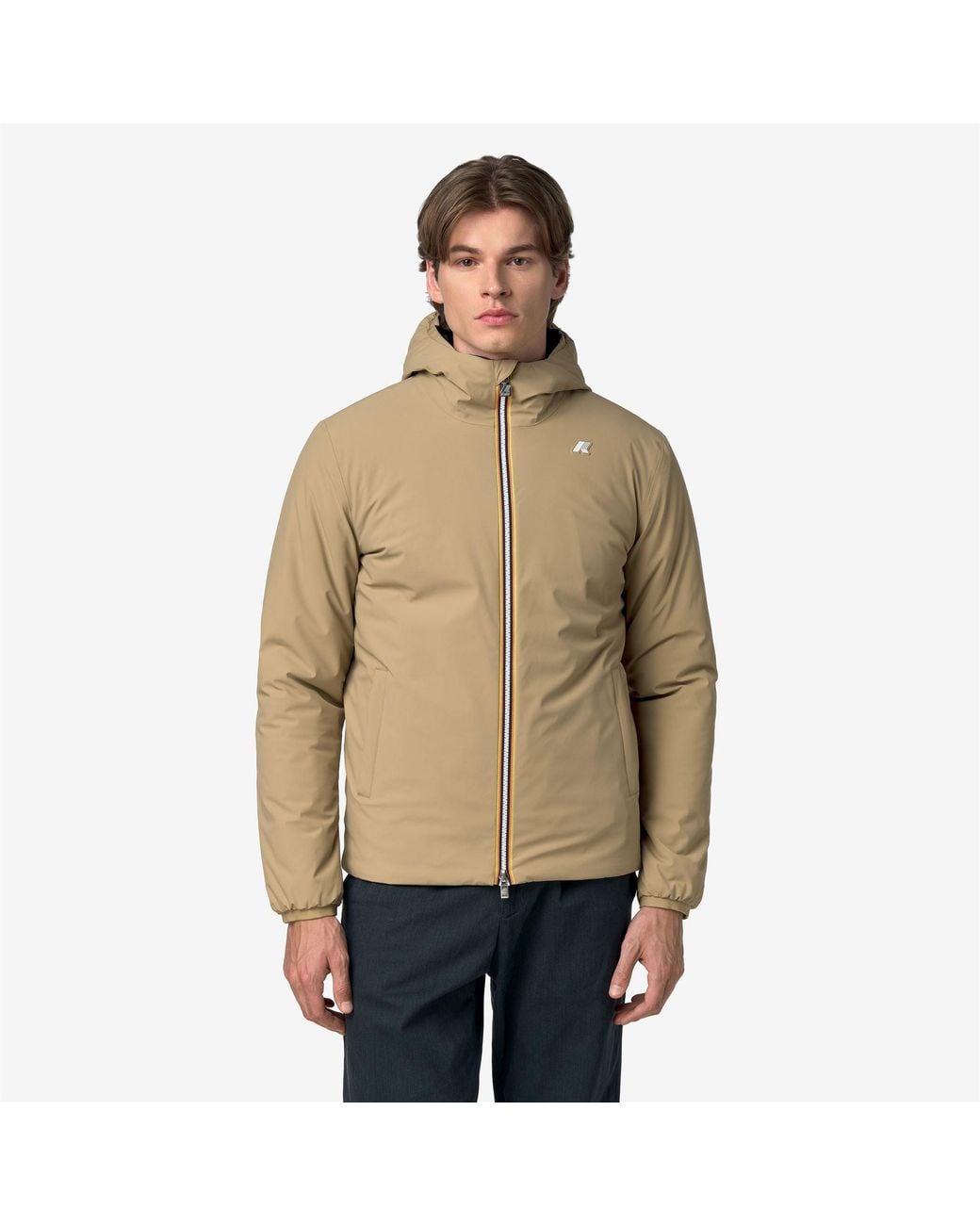 Jack St Warm Double K-Way de hombre de color Natural