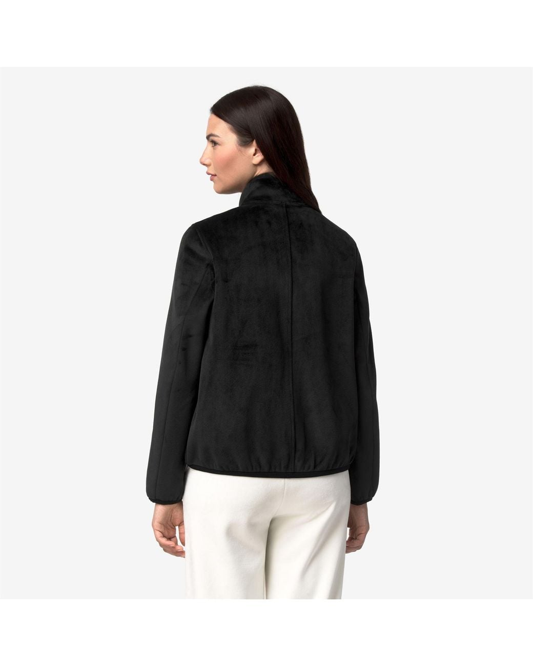 Tuda Velour Polar di K-Way in Black