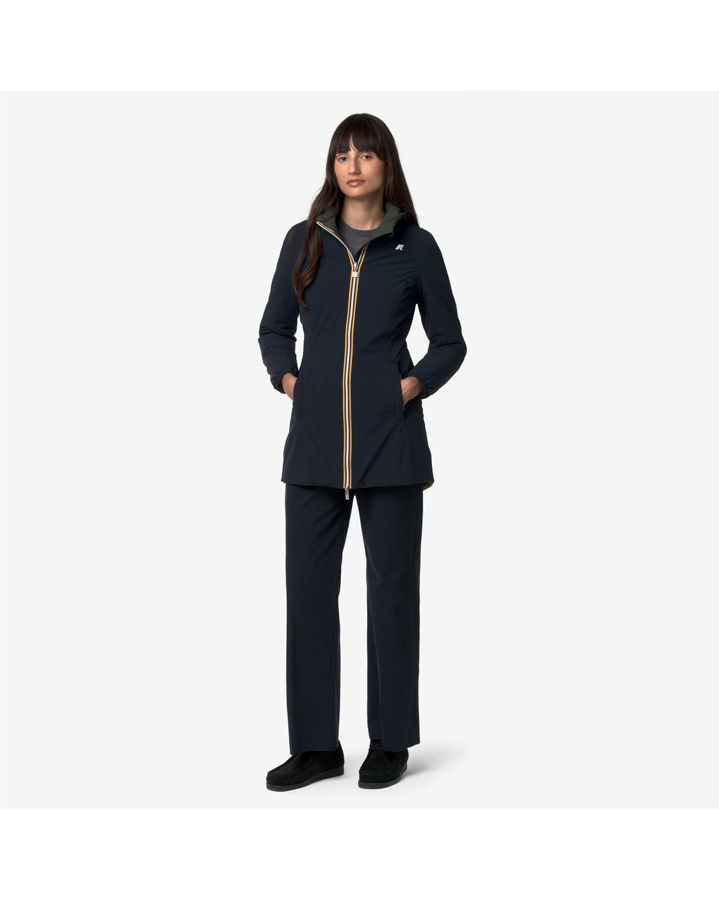 Denise St Warm Double di K-Way in Blue
