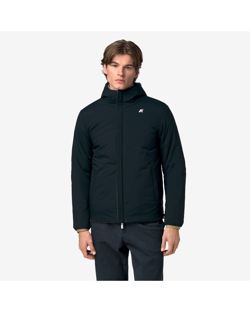 Jack St Warm Double K-Way de hombre de color Natural