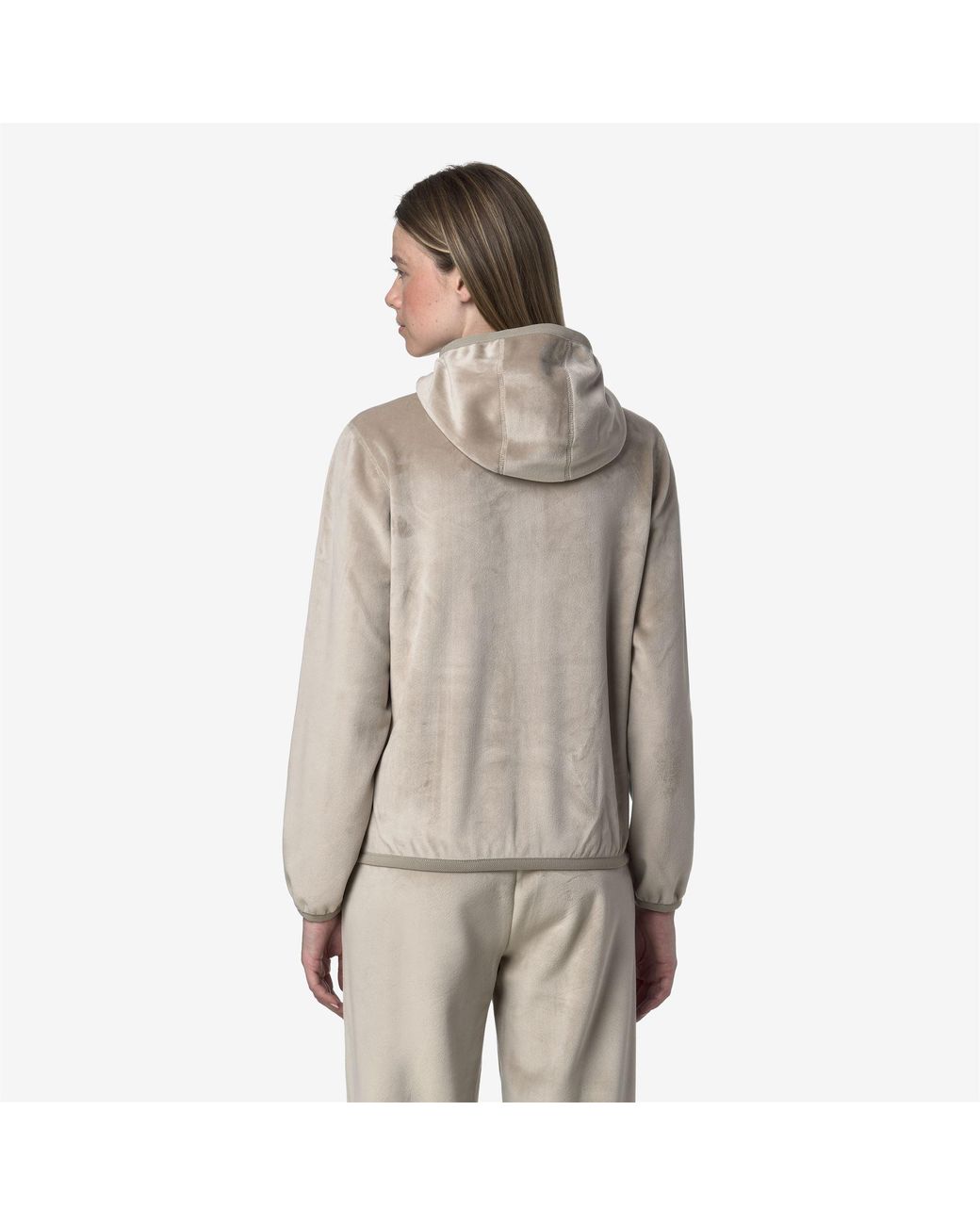 Lily Velour Polar Double K-Way de color Gray