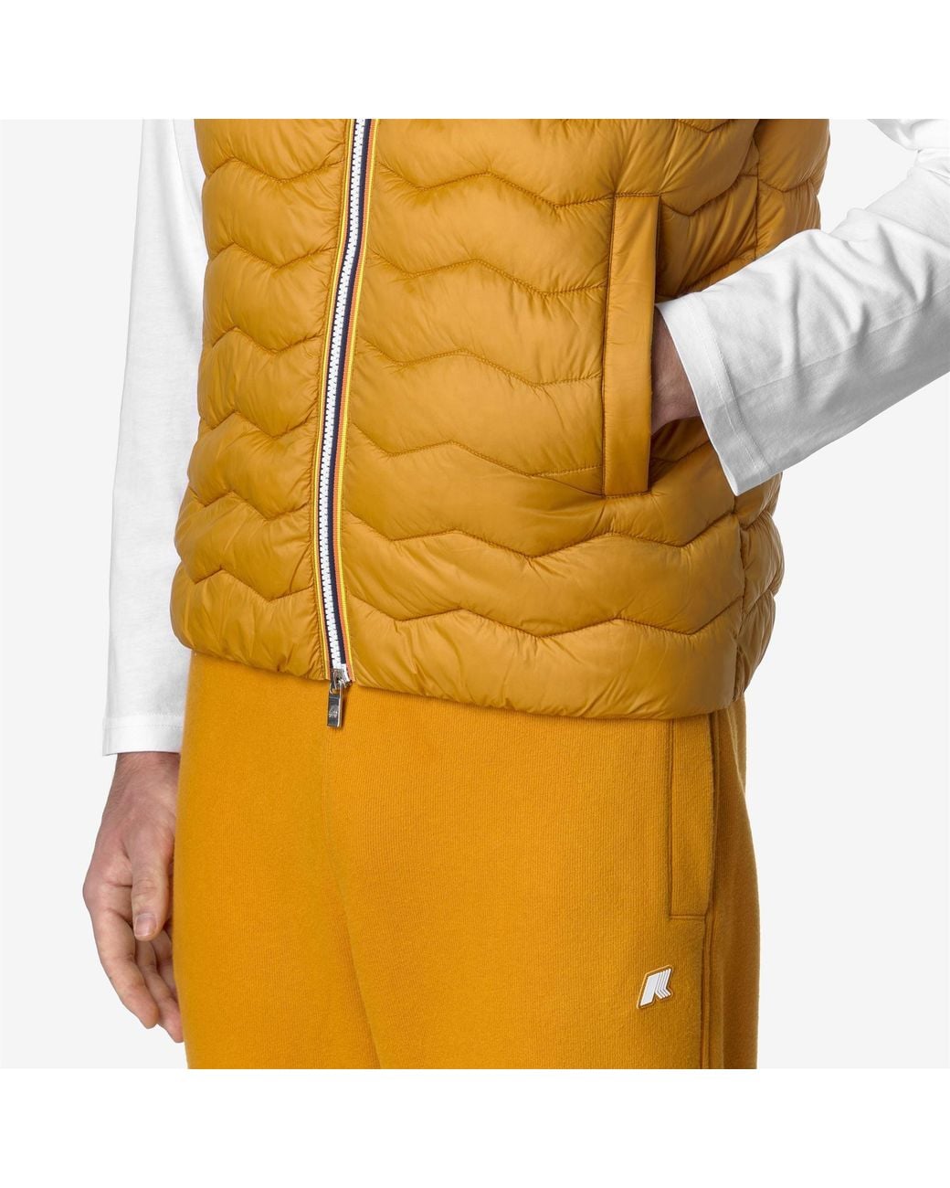 Valen Quilted Warm K-Way de hombre de color Metallic