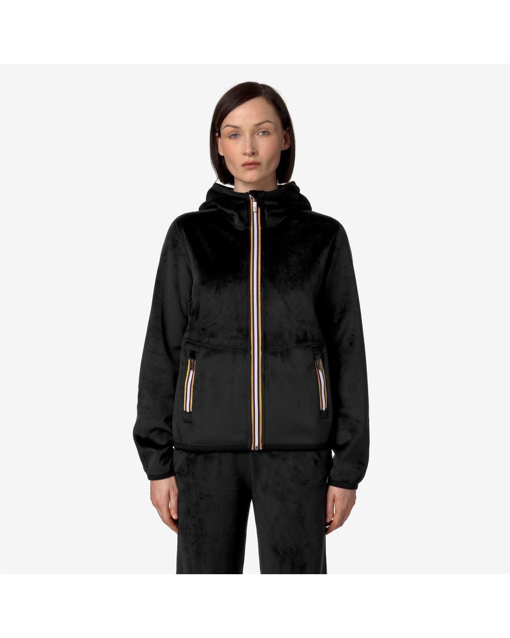 Lily Velour Polar Double K-Way de color Black