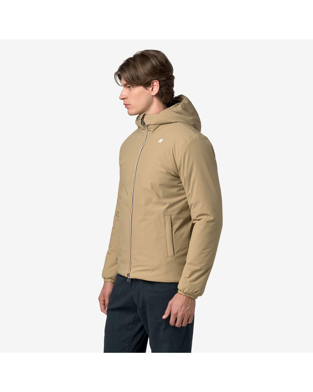 Jack St Warm Double K-Way de hombre de color Natural