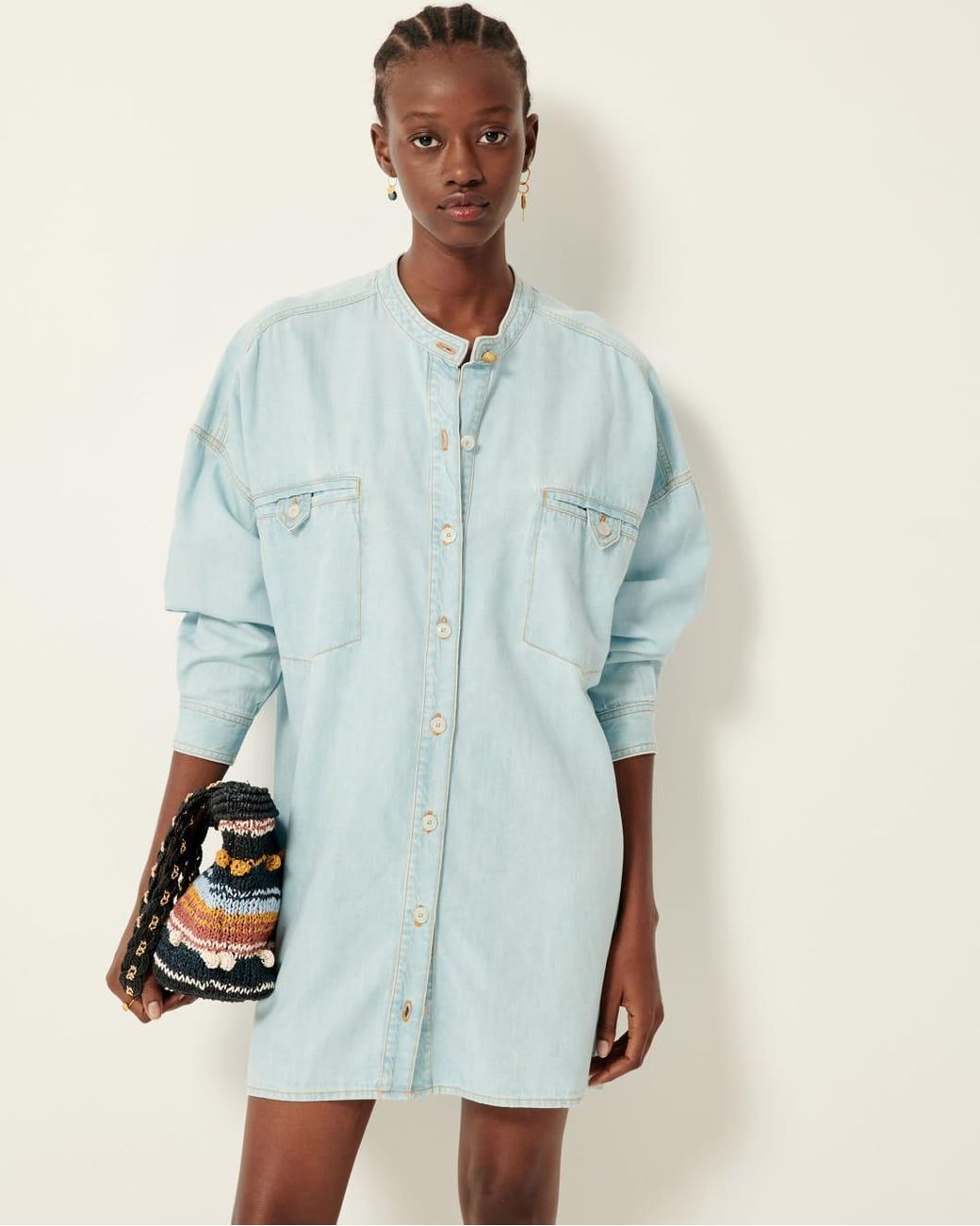 Zara robe cheap denim