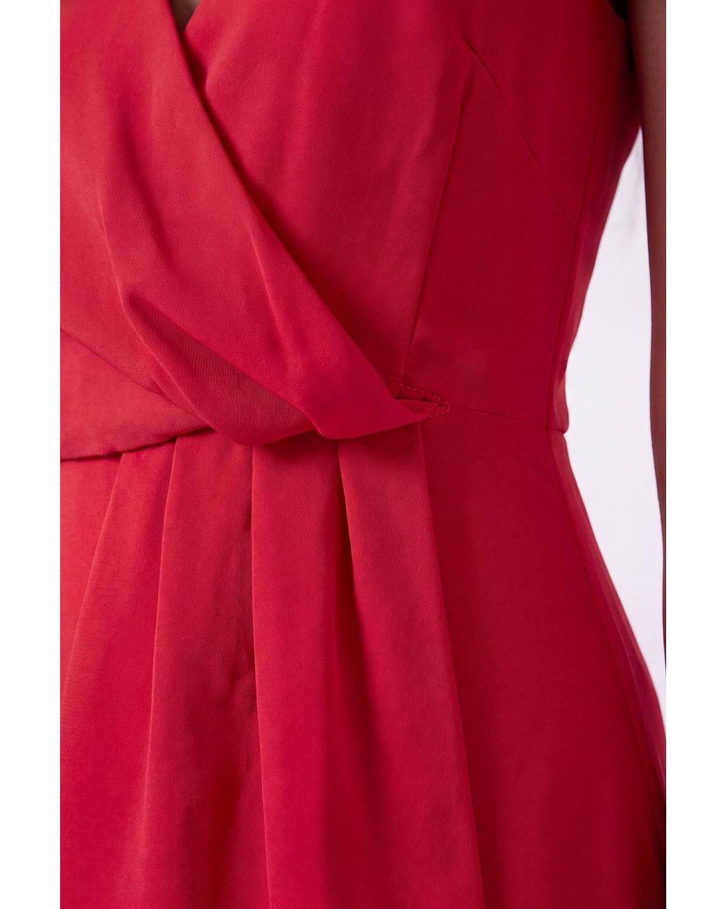 Karen Millen Soft Tailored Drape Midi Dress