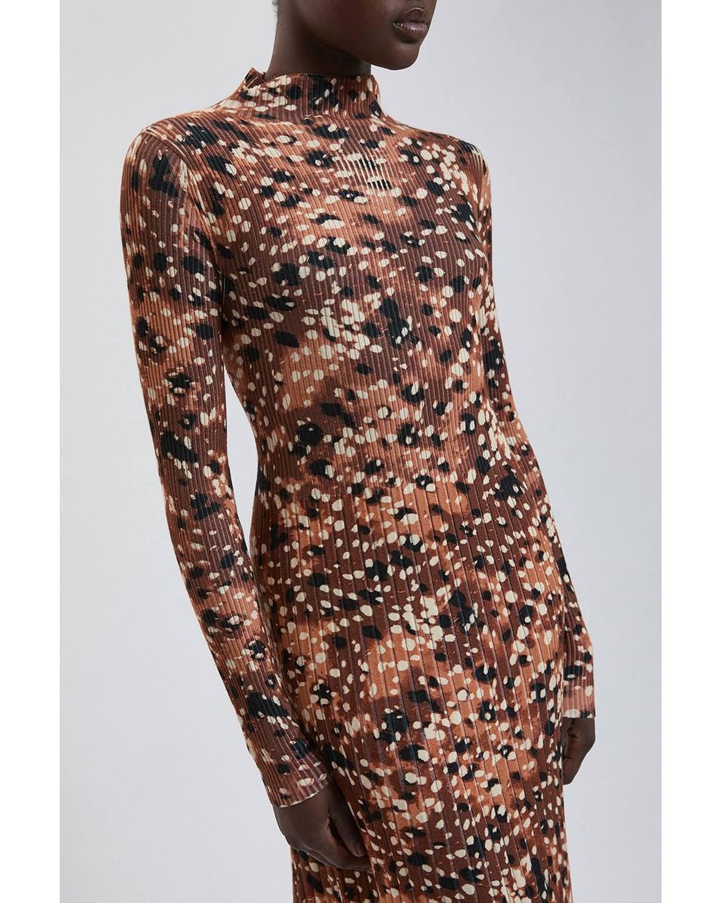 Karen Millen Multicolor Geo Jacquard Knit Maxi Dress