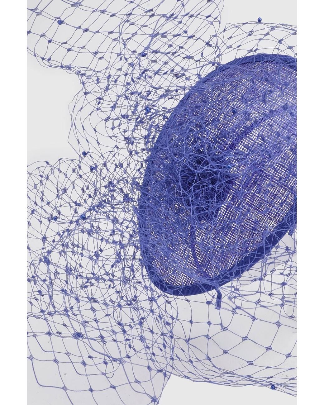 Karen Millen Blue Net Headband Fascinator