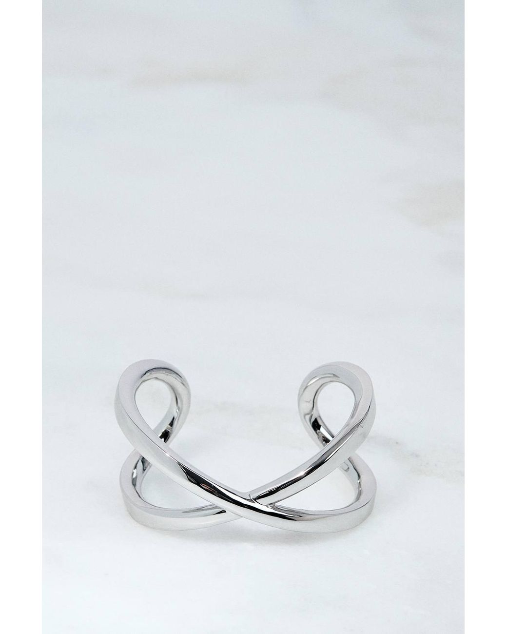 Karen Millen Blue Premium Statement Criss-Cross Cuff Bracelet
