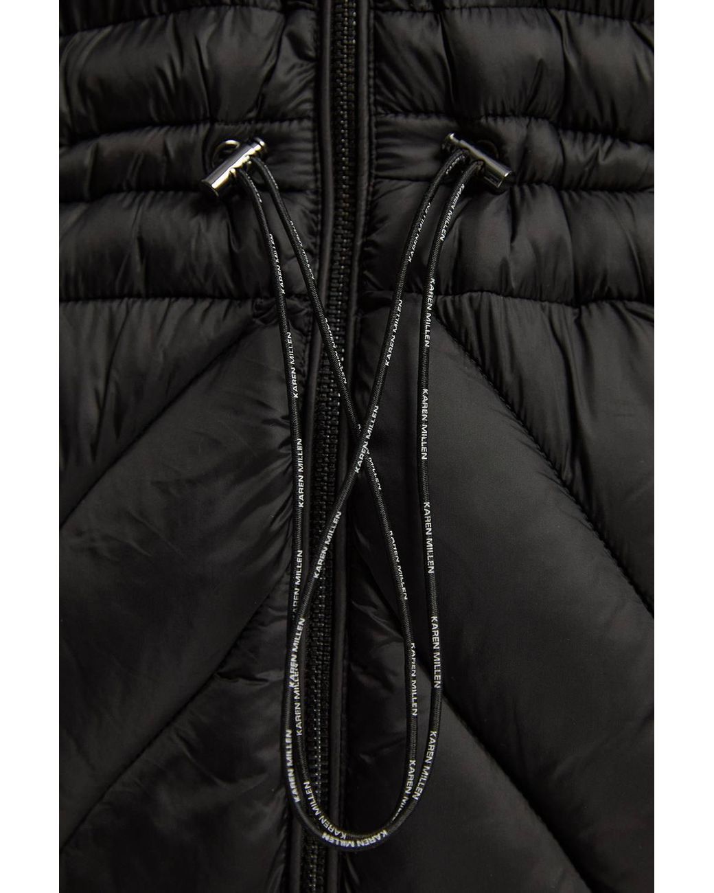 Karen Millen Black Lightweight Packable Maxi Coat