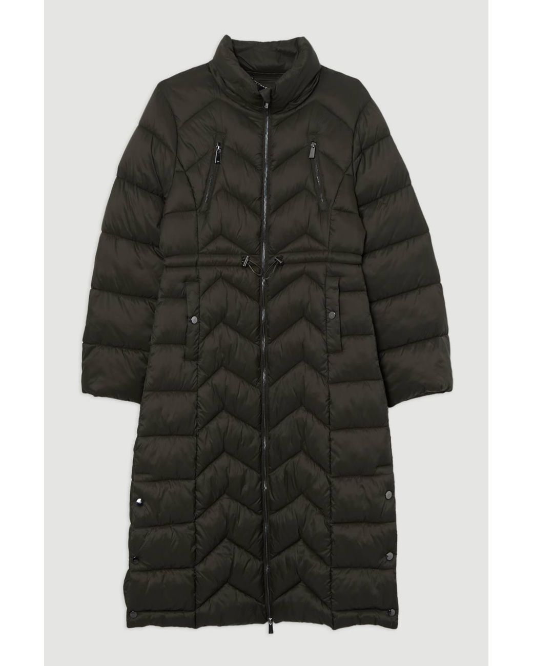 Karen Millen Black Lightweight Knee Length Packable Coat