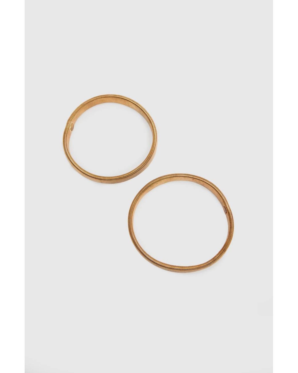 Karen Millen Metallic Metal Arm Cuff Bracelet Set