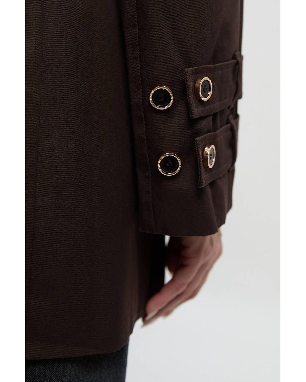 Karen Millen Black Short Trench Coat