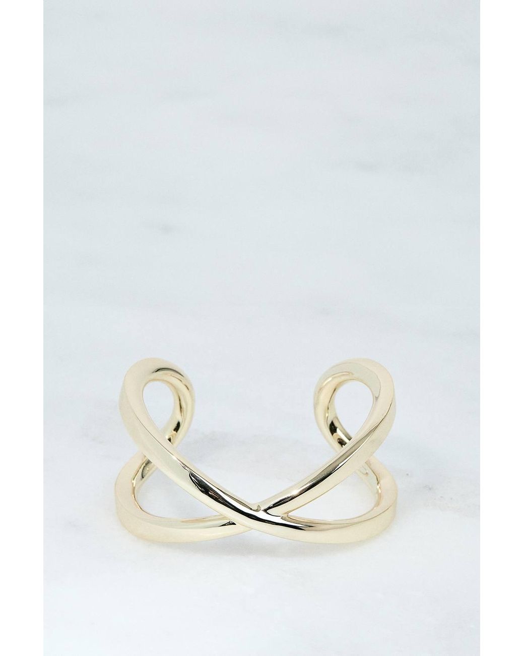Karen Millen Blue Premium Statement Criss-Cross Cuff Bracelet
