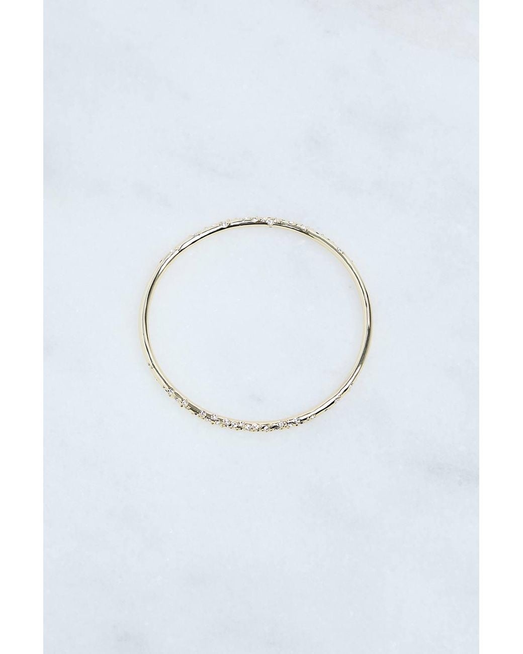 Karen Millen Blue Hand Set European Crystal Sprinkle Bangle
