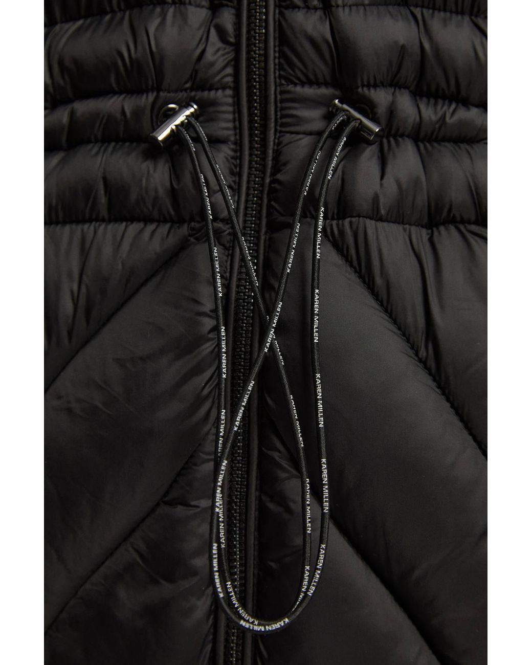Karen Millen Black Petite Lightweight Packable Maxi Coat
