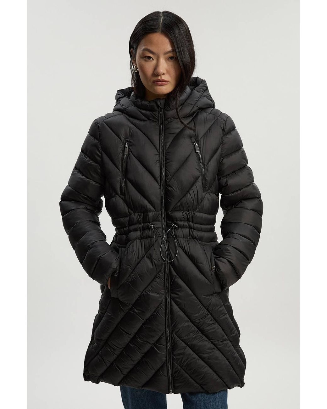 Karen Millen Black Lightweight Packable Coat
