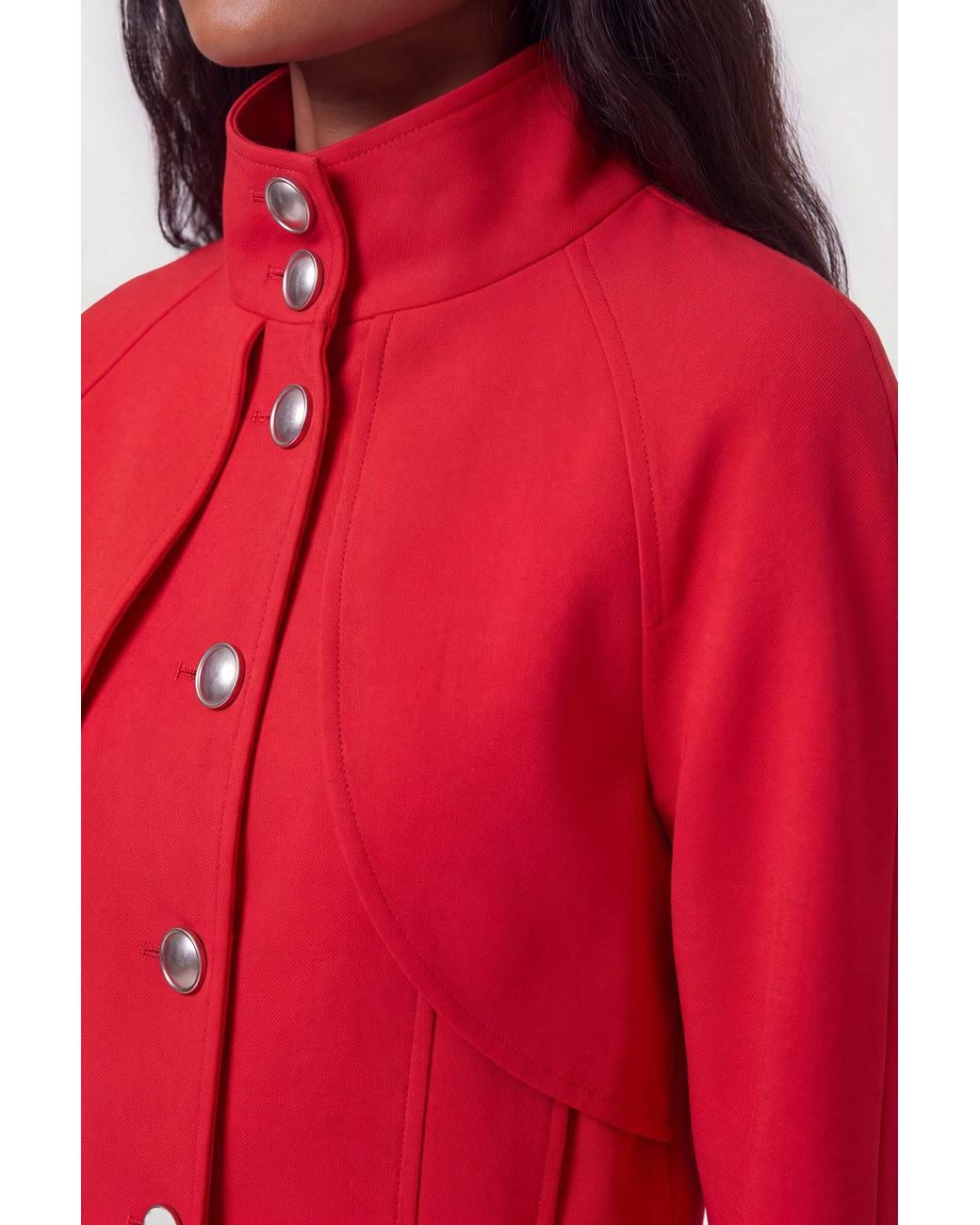 Karen Millen Polished Compact Rounded Tailored Jacket